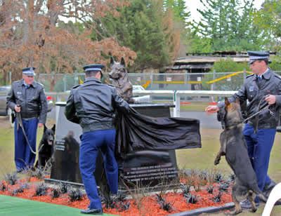 K9 Memorial Unveiling